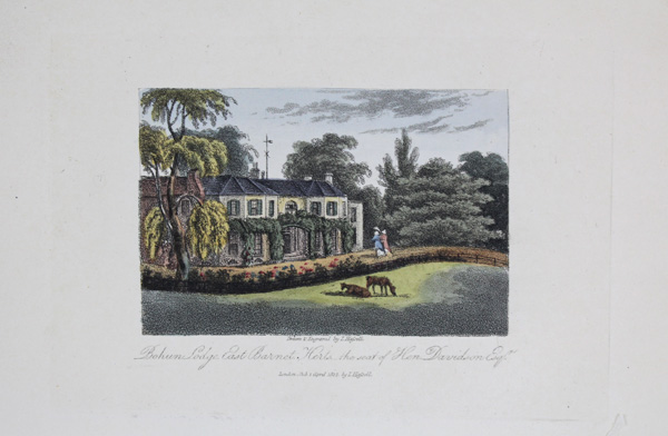 Bohun Lodge, East Barnet, the Seat of H Davidson, Esq