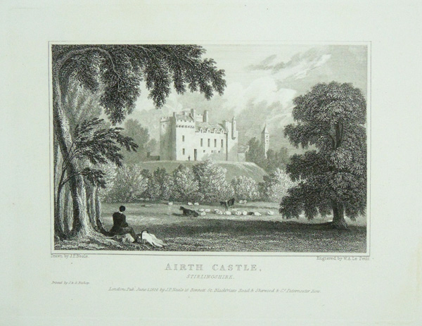 Airth Castle, The Seat of Thomas Graham Stirling, Esq