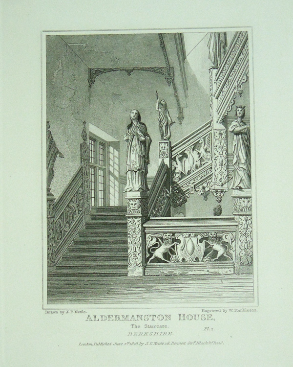 Aldermaston House, The Staircase, The Seat of William Congreve, Esq