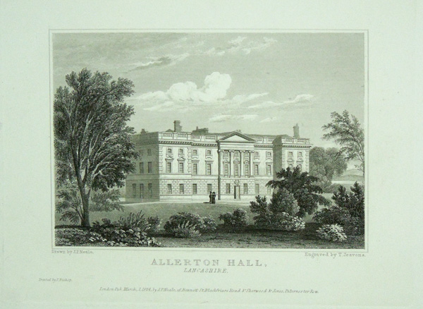 Allerton Hall, The Seat of James Willasey, Esq