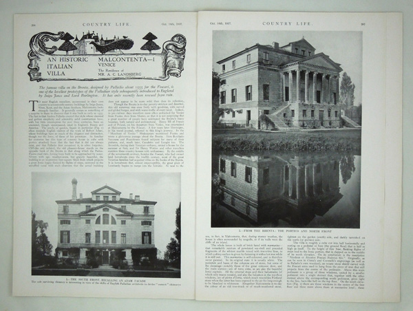 Malcontenta-1, The Residence of Mr. A. C. Landsberg