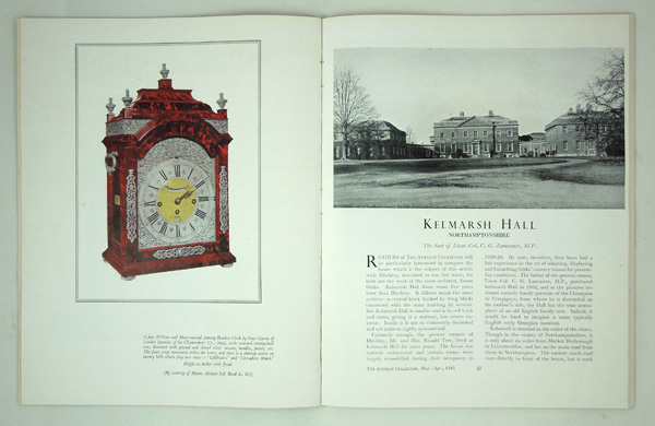 Kelmarsh Hall, The Seat of Lieut.-Col. C. G. Lancaster, M.P.
