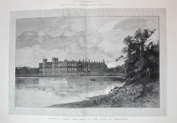 Welbeck Abbey, The Seat of The Duke of Portland.