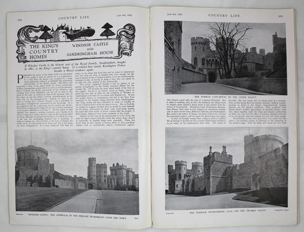 Windsor Castle and Sandringham House