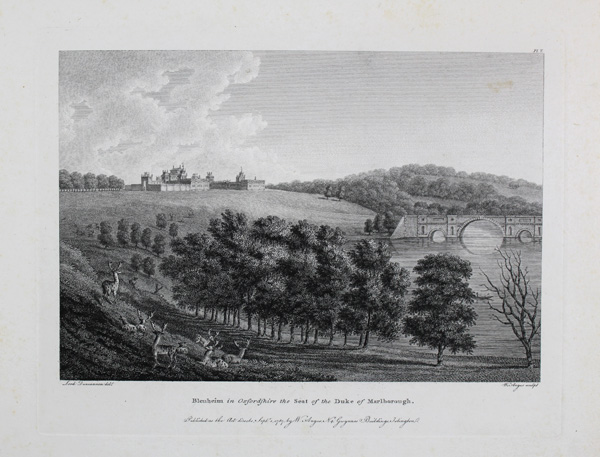 Blenheim House, the Seat of the Duke of Marlborough