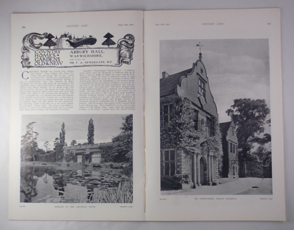 Arbury Hall The Seat of Mr F A Newdegate, MP