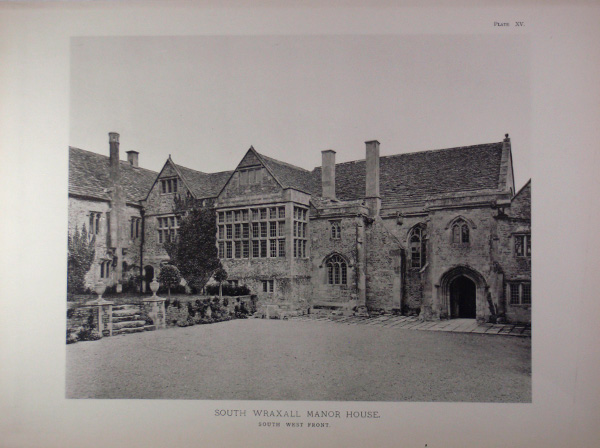 South Wraxall Manor House (photograph illustration & plan)