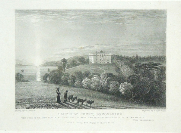 Clovelly Court, The Seat of Sir James Hamlyn Williams Bart.