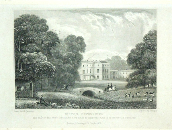 Bicton, The Seat of The Right Hon Lord Roles.