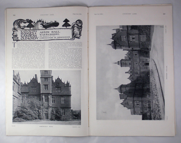 Aston Hall, The Property of the Corporation of Birmingham