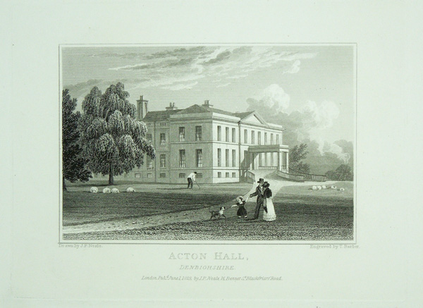 Acton Hall, The Seat of Sir Foster Cunliffe, Bart.
