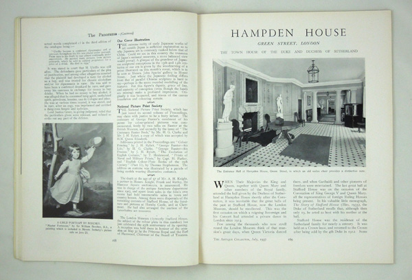 Hampden House, Green Street, London. The Town House of The Duke and Duchess of Sutherland