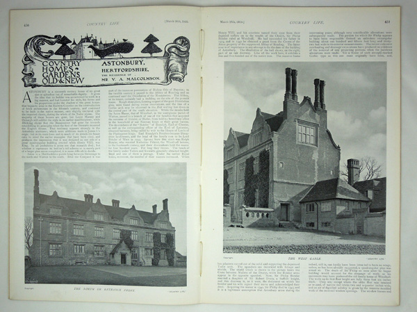 Astonbury Manor in Aston, The Residence of Mr. V. A. Malcolmson