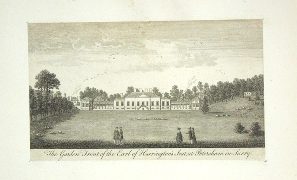 Petersham, The Garden front of the Earl of Harrington's Seat.
