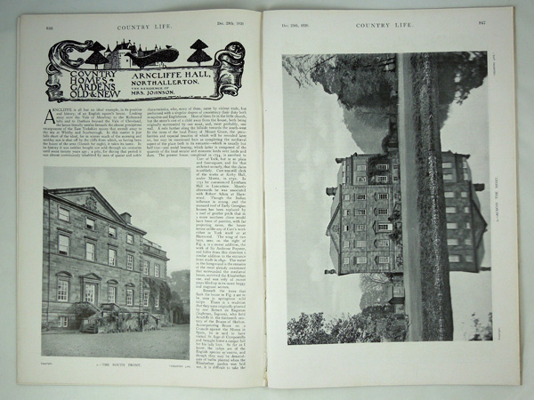 Arncliffe Hall, The Residence of Mrs. Johnson