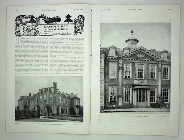 Hanbury Hall, The Seat of Sir H. Foley Vernon, Bt.