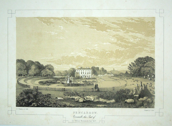 Pencarrow, the Seat of Sir William Molesworth, Bart, M.P