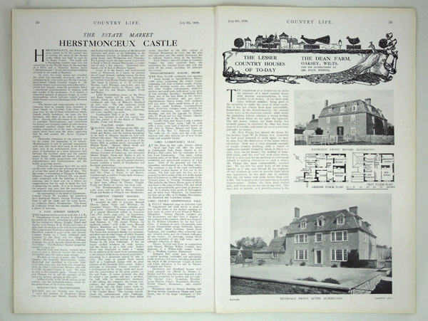 The Dean Farm, Oaksey, and its alterations by Mr. Paul, Phipps.
