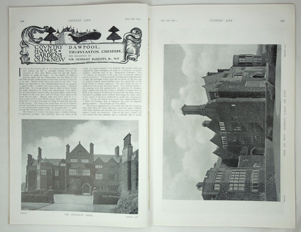 Dawpool, Thurstaston, The Residence of Sir Herbert Roberts, Bt. M.P