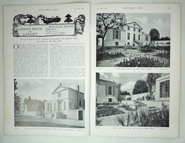 41 Chelsea Square (Formerly Trafalgar Square), London. Designed by Mr Oliver Hill