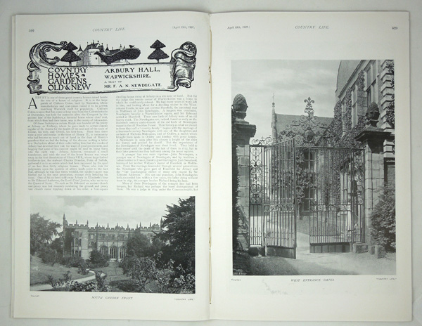 Arbury Hall, A Seat of Mr. F. A. N. Newdegate