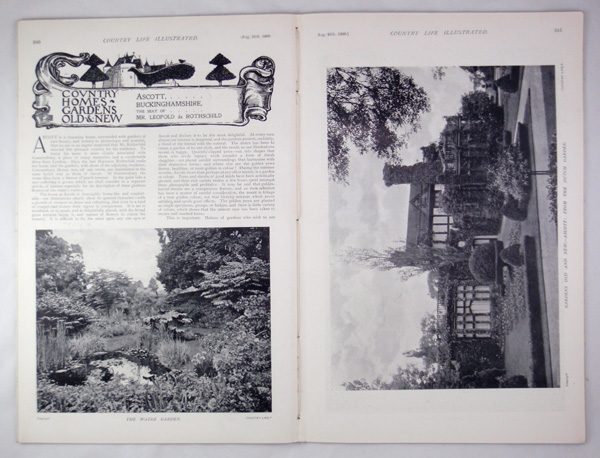 Ascott House, The Seat of Mr Leopold De Rothschild