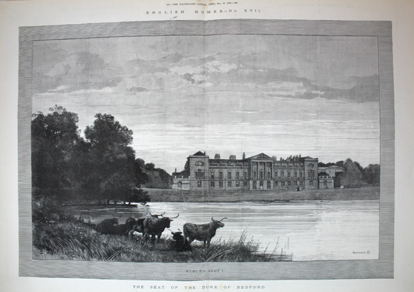 Woburn Abbey, The Seat of The Duke of Bedford.