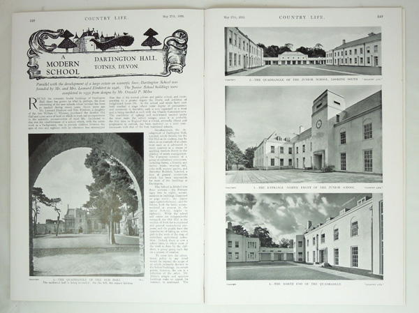 Dartington Hall, Totnes (a modern school). Designed by Mr Oswald Milne