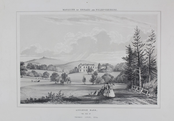 Appleton Hall (second view), the Seat of Thomas Lyon, Esq
